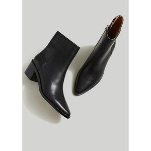 Madewell $198 The Darcy Ankle Boot in Black Leather Size 9.5 NN014